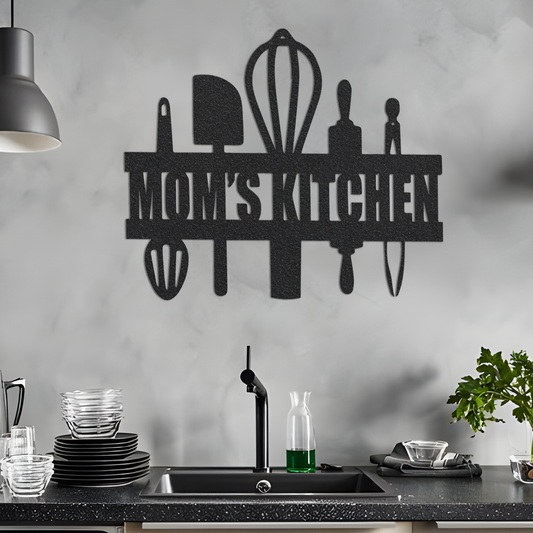 Moms Kitchen - Steel Metal Art